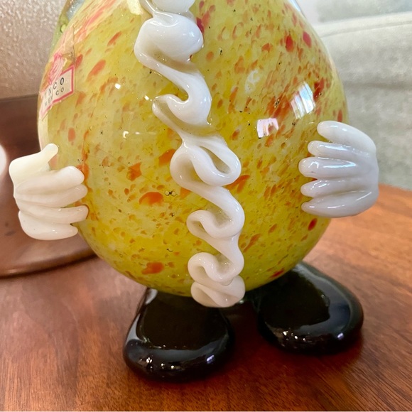 Antique Mid Century Modern Glass Clown Decanter Pristine Condition - Picture 4 of 9